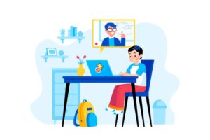 Home schooling with online classes