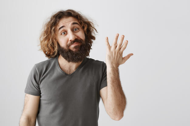 middle eastern man rate average product showing bad gesture smirk 176420 20519