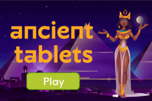 Ancient tablets word game for vocabulary building