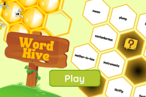 WordHive word game for vocabulary building