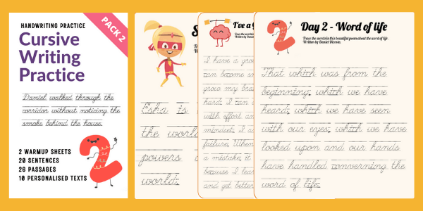 Cursive writing 1 1 1